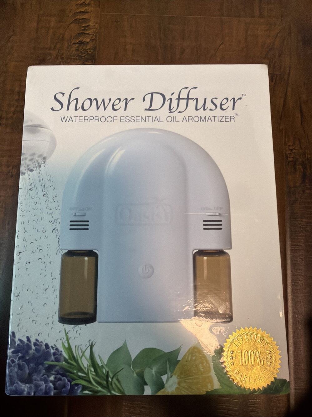 New Unopeneed Oasis Shower Diffuser Waterproof Essential Oil Aromatizer